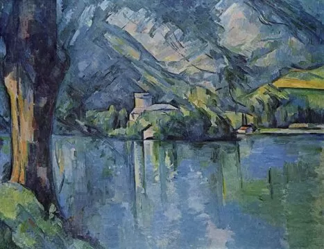 paul cézanne, lacul annecy, 1896