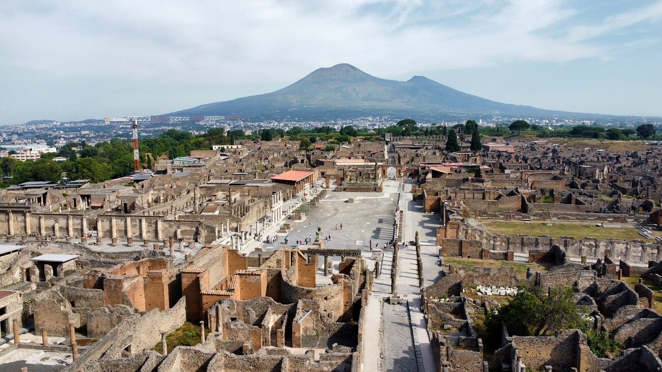 drone,photo,pompei,naples,italy,europe