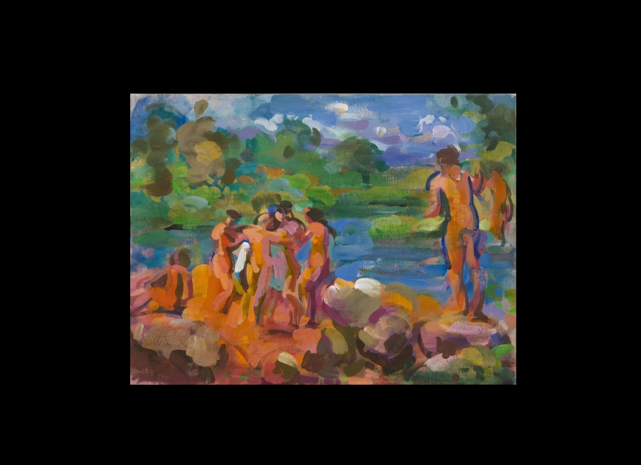 rosemarie beck, bathers, 1985