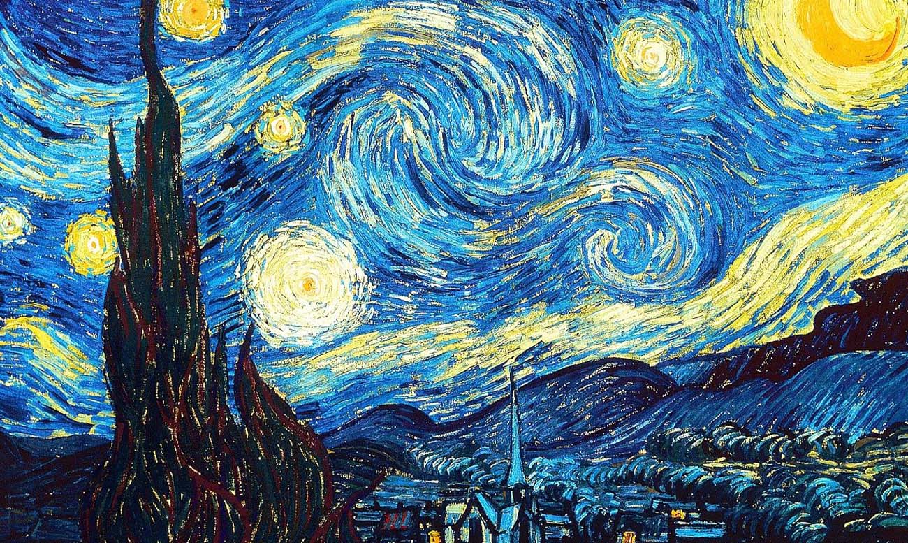 the starry night, vincent van gogh