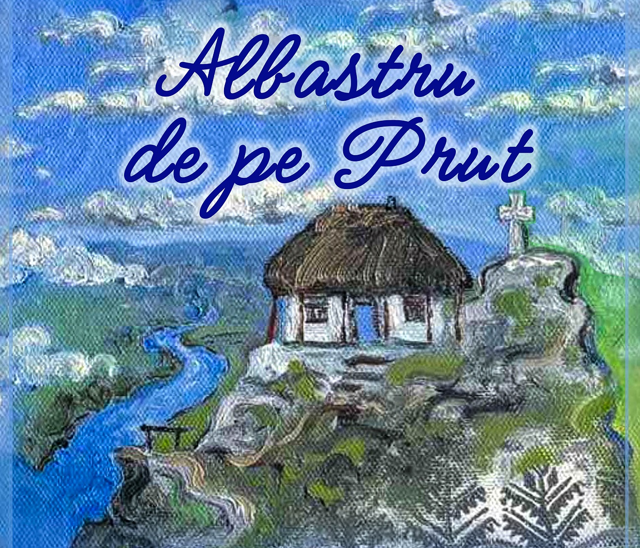 afiș albastru de pe prut