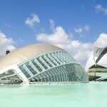 spanish,contemporary,modern,architecture,futuristic,structure,by,calatrava,valencia,city