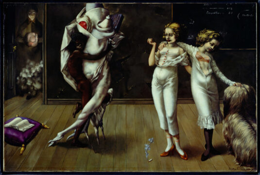 dorothea tanning, interior cu explozie de bucurie, 1951