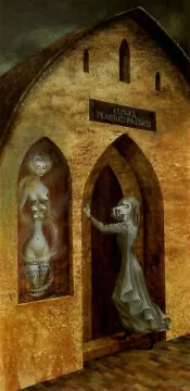 remedios varo, visit to the plastic surgeon, 1960