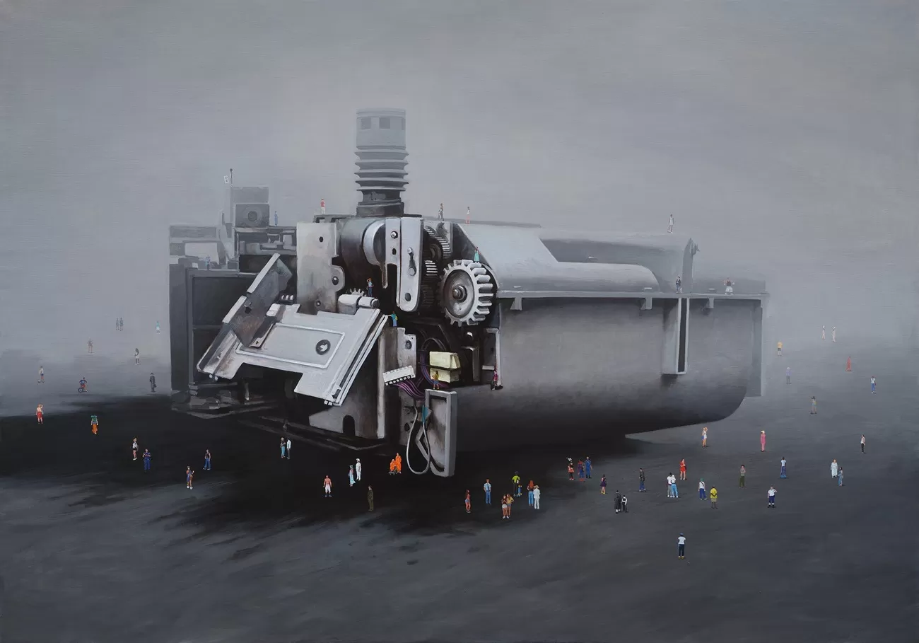 roman tolici, new hope 9, 2024, oil on canvas, 140 x 200 cm