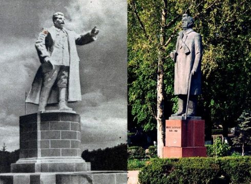 stalin topit de ceausescu in sadoveanu statuie de ion irimescu la falticeni ziaristi online