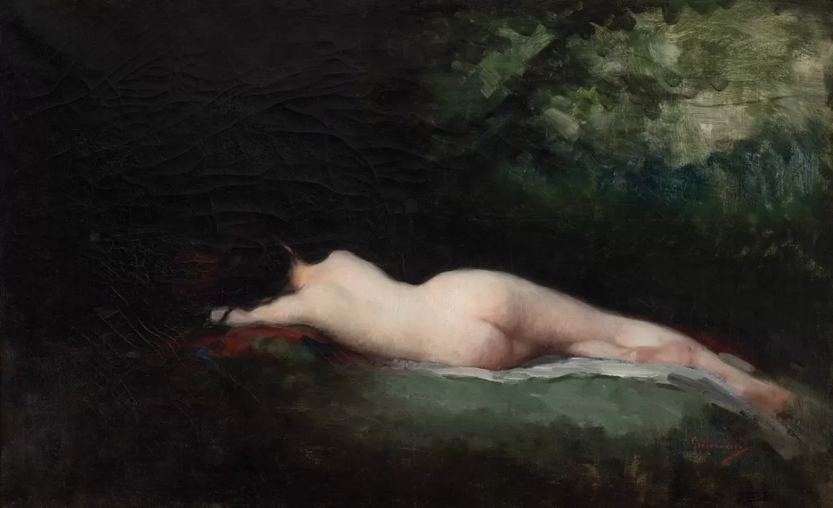 nicolae grigorescu, nimfa dormind marele nud, 1865 1873