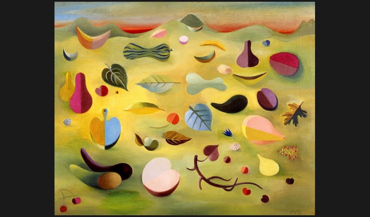 paule vezalay, paysage, 1946, private collection, london