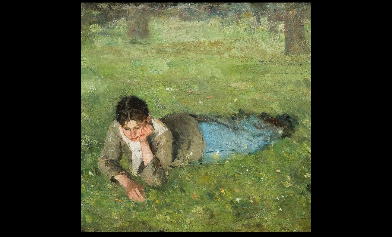 ioan andreescu, fata in iarba