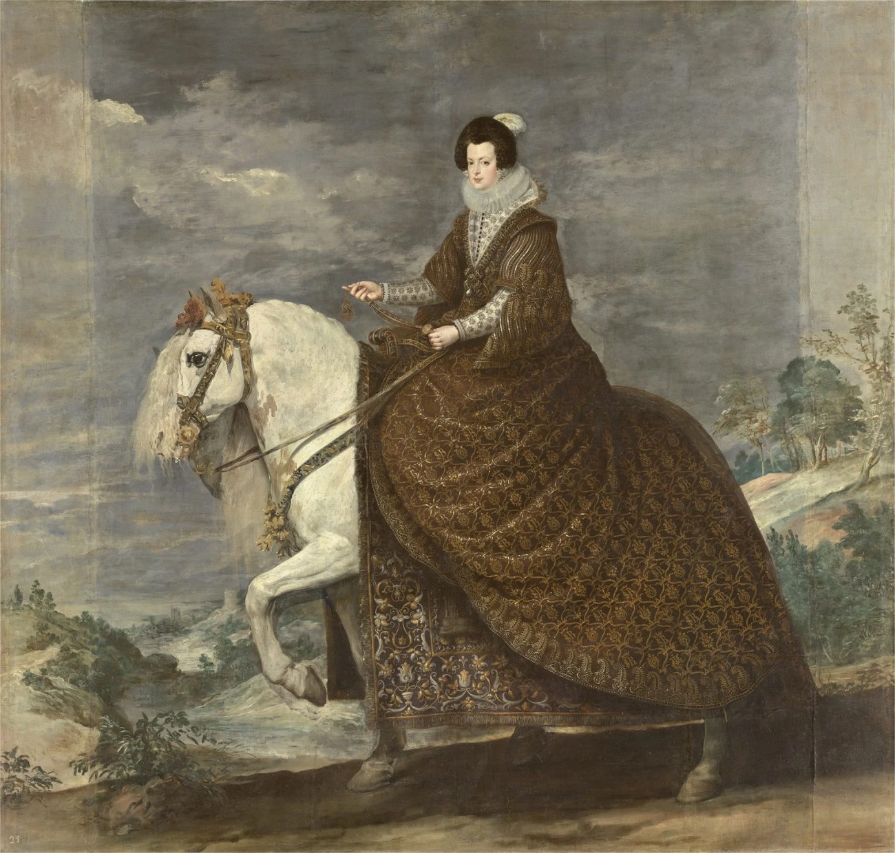 velazquez, isabel de bourbon, inainte de restaurare, prado