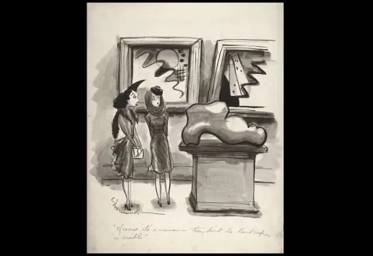 shermund, of course its a woman, caricatura the new yorker