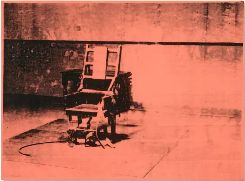 big electric chair, warhol, christies
