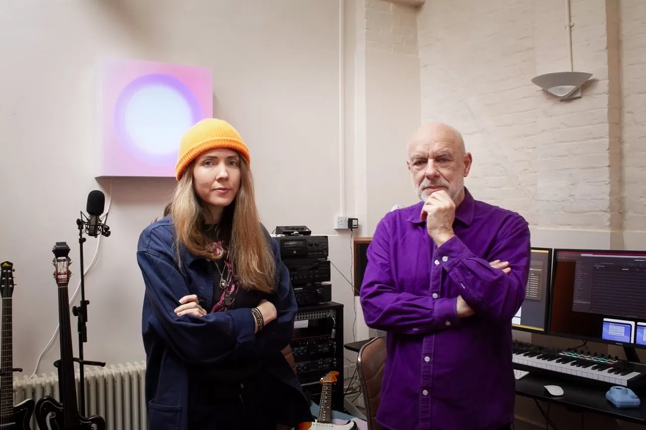 beatie wolfe, brian eno, bb studio, credit cecily eno