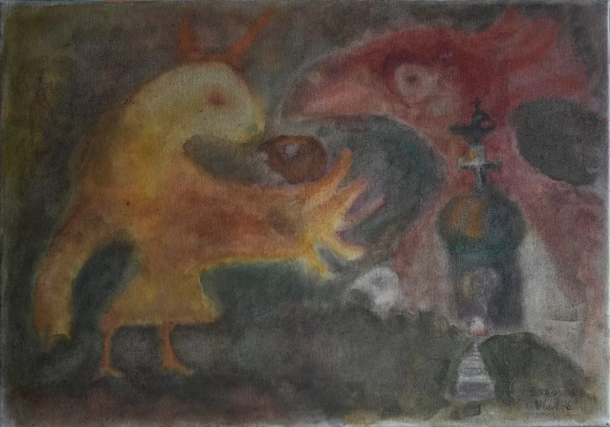celula de artă spirit flesh feather victor andrei ionescu 2