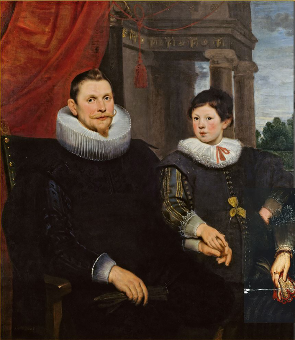 double portrait of father and son, cornelis de vos, nivaagaard collection