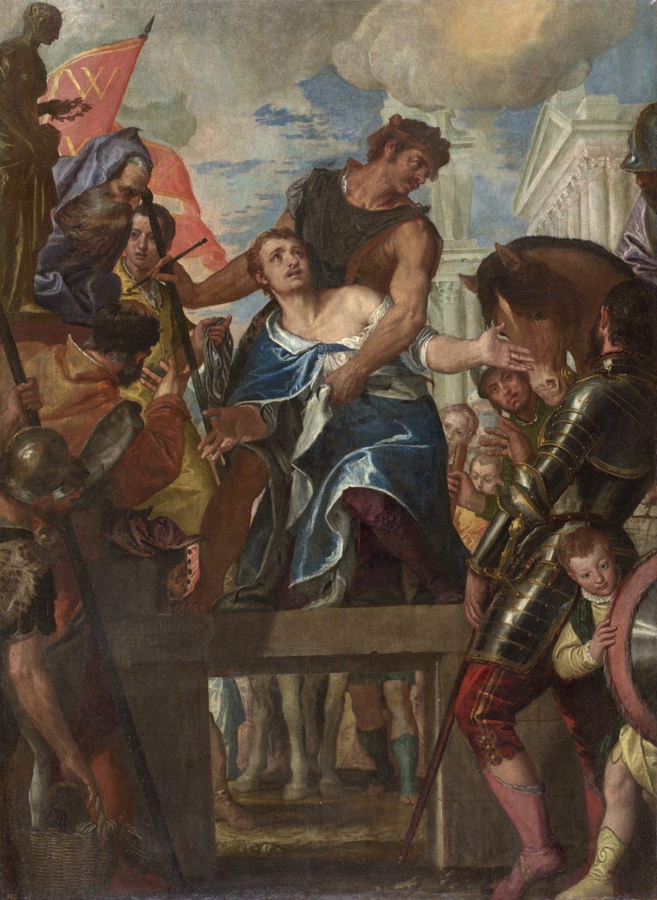 martirio de san mena, paolo veronese, prado
