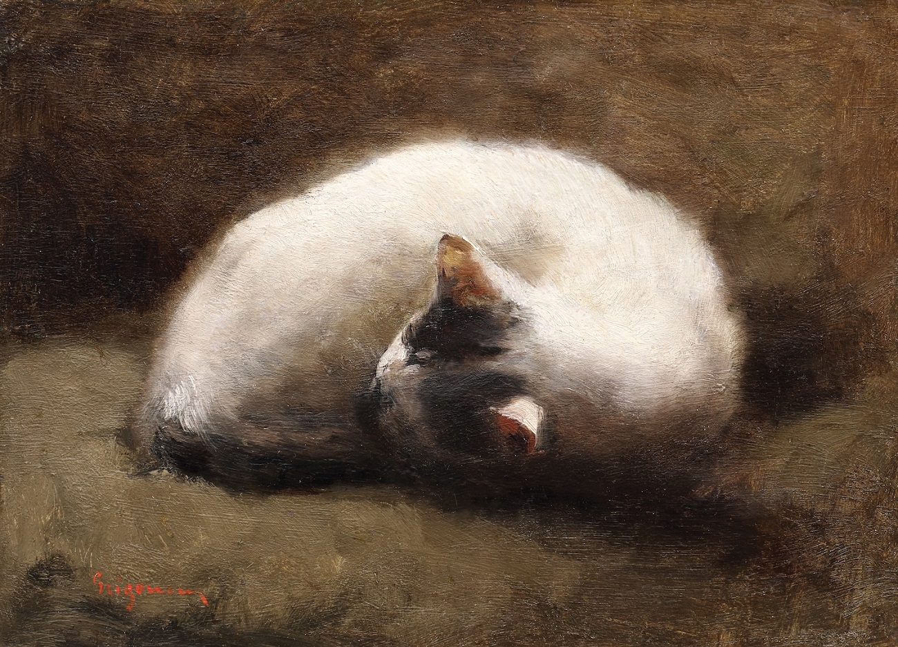 odihnă, nicolae grigorescu, colecție privată