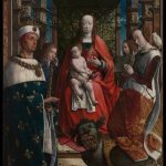 the virgin and child with saints louis and margaret, national gallery