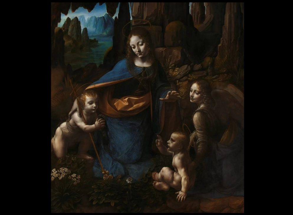 the virgin on the rocks leonardo da vinci, national gallery londra