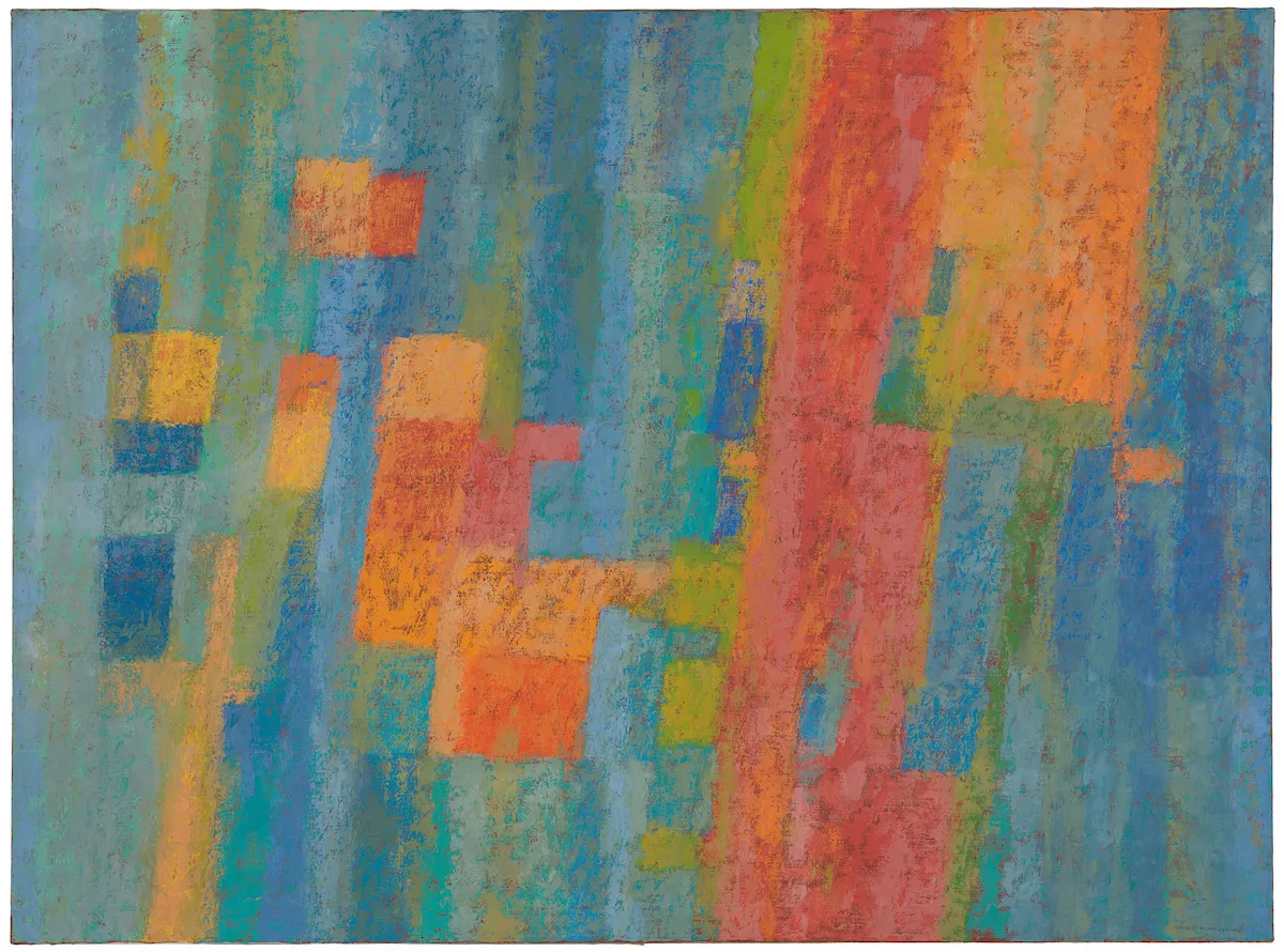 george morrison untitled blue painting, 1958