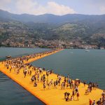 lake,iseo,,italy, ,july,1,,2016:,people,walking,on