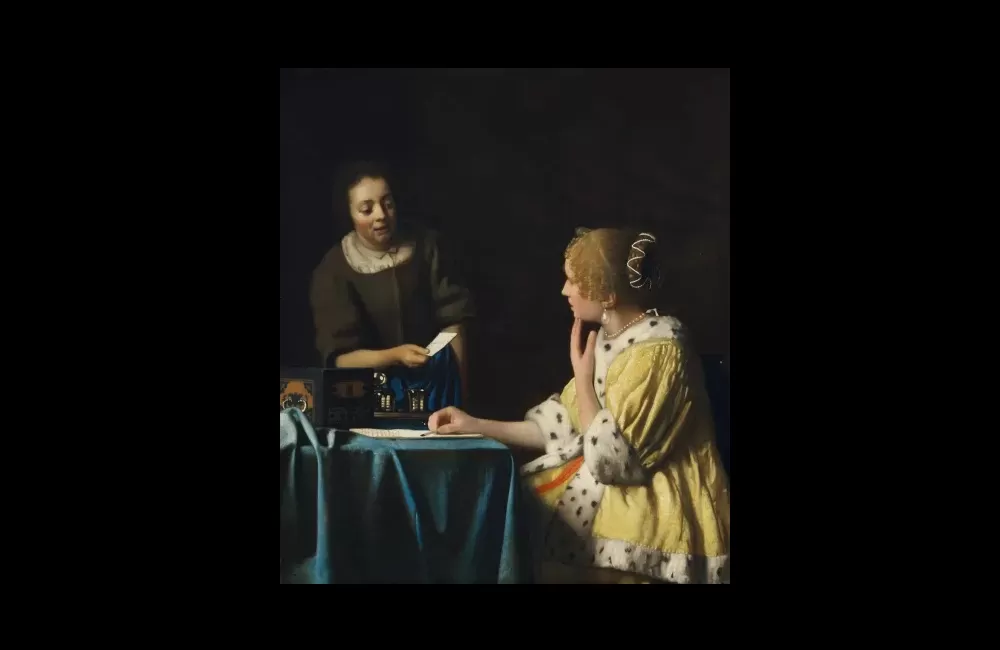 vermeer, mistress and maid, frick collection