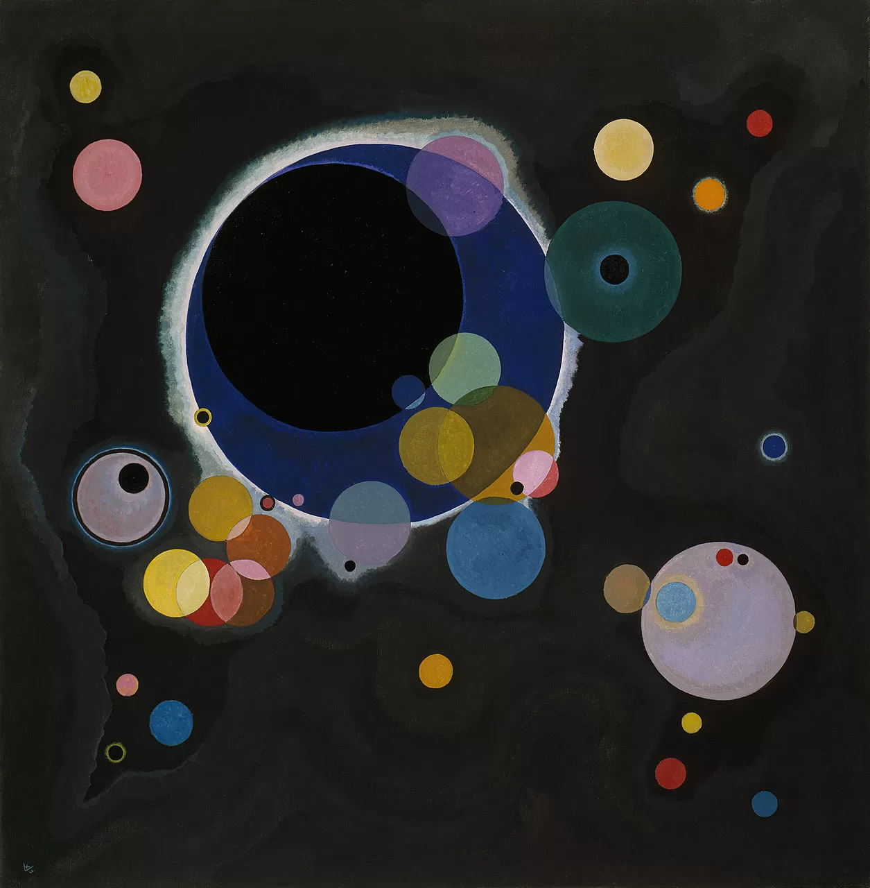 wassily kandinsky, several circles, 1926