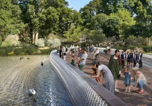 macheta pod memorial regina elizabeth, foster + partners