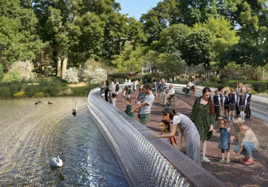 macheta pod memorial regina elizabeth, foster + partners