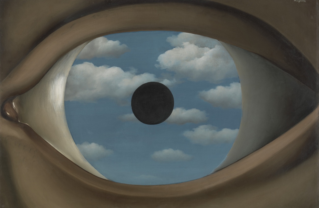 the false mirror, rene magritte, moma