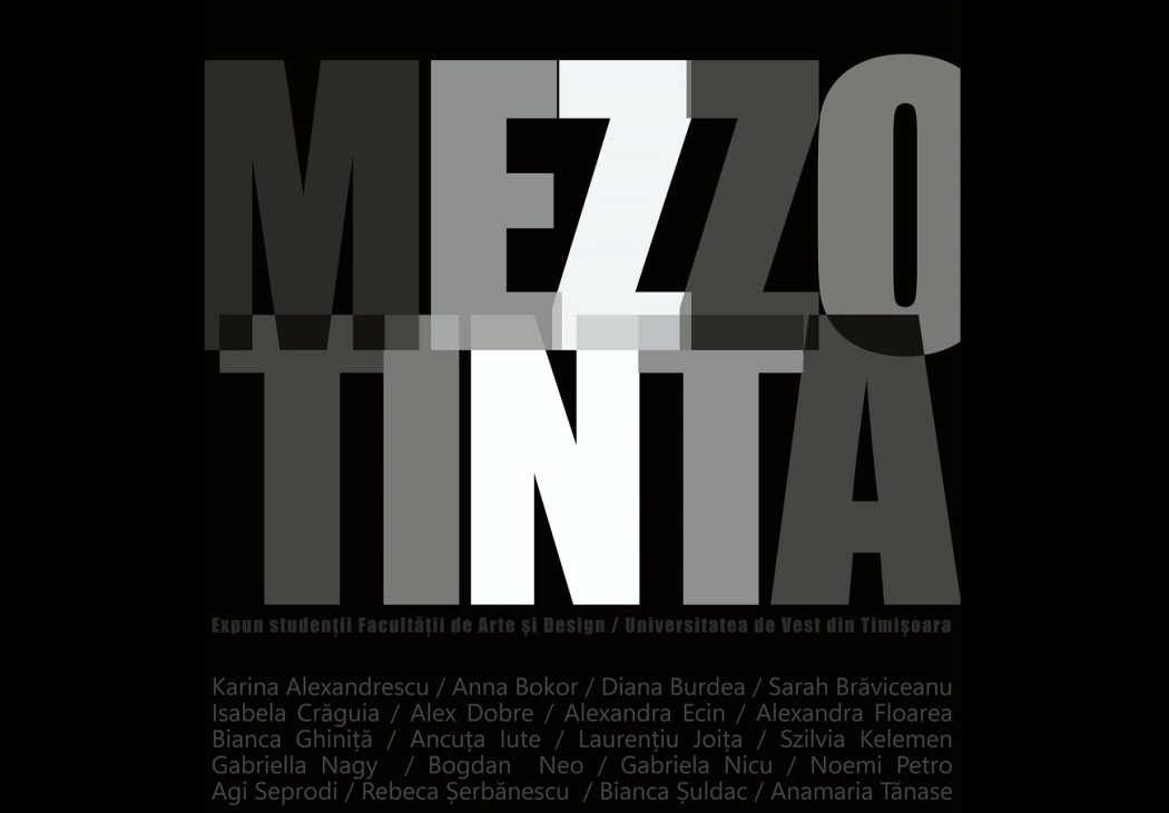 afiș mezzotinta