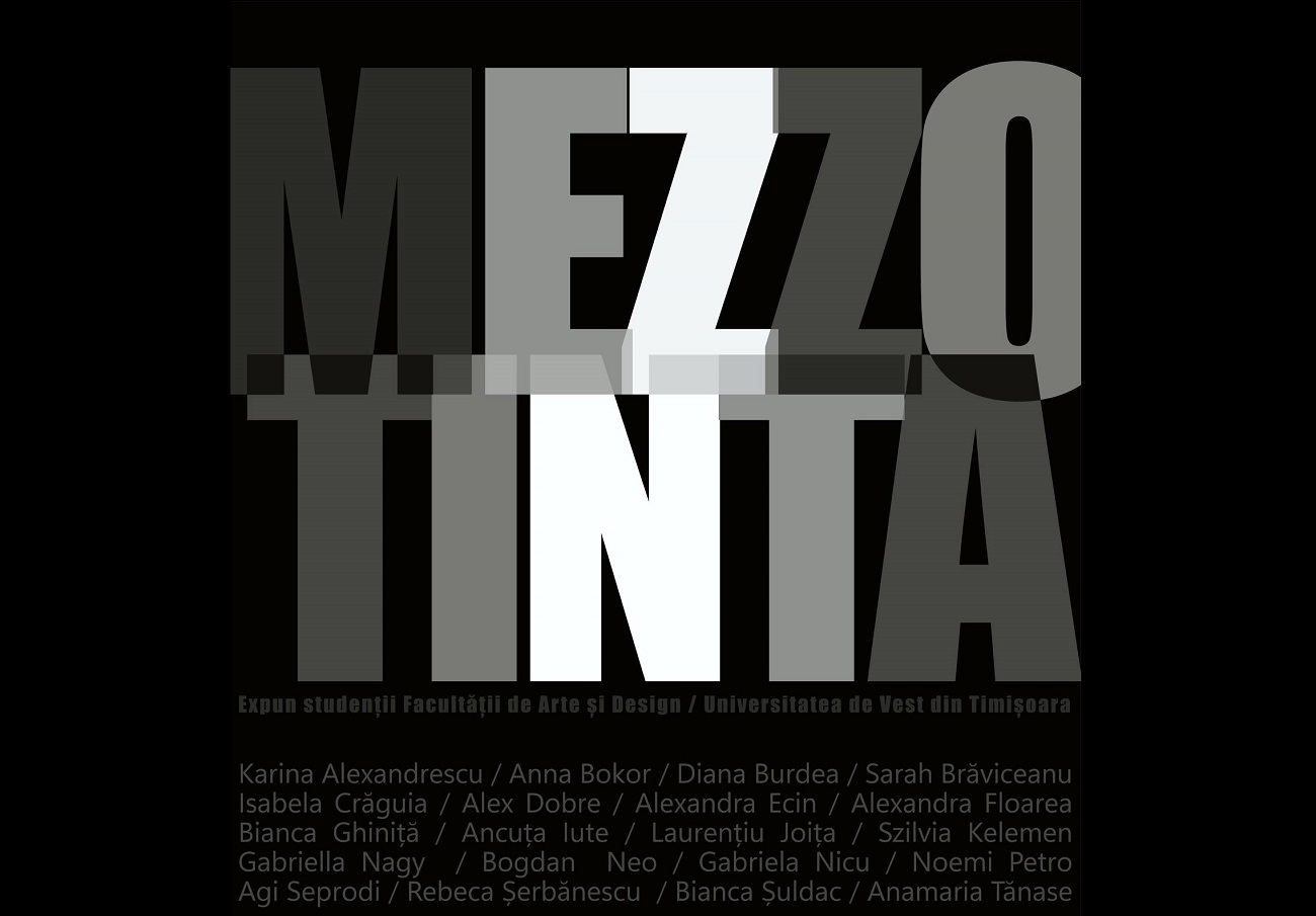 afiș mezzotinta