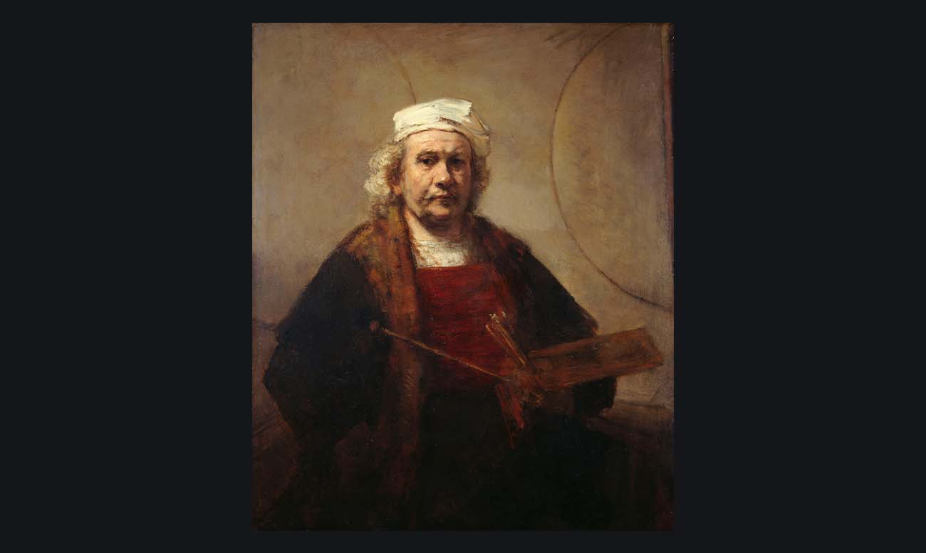 autoportret cu doua cercuri rembrandt van rijn