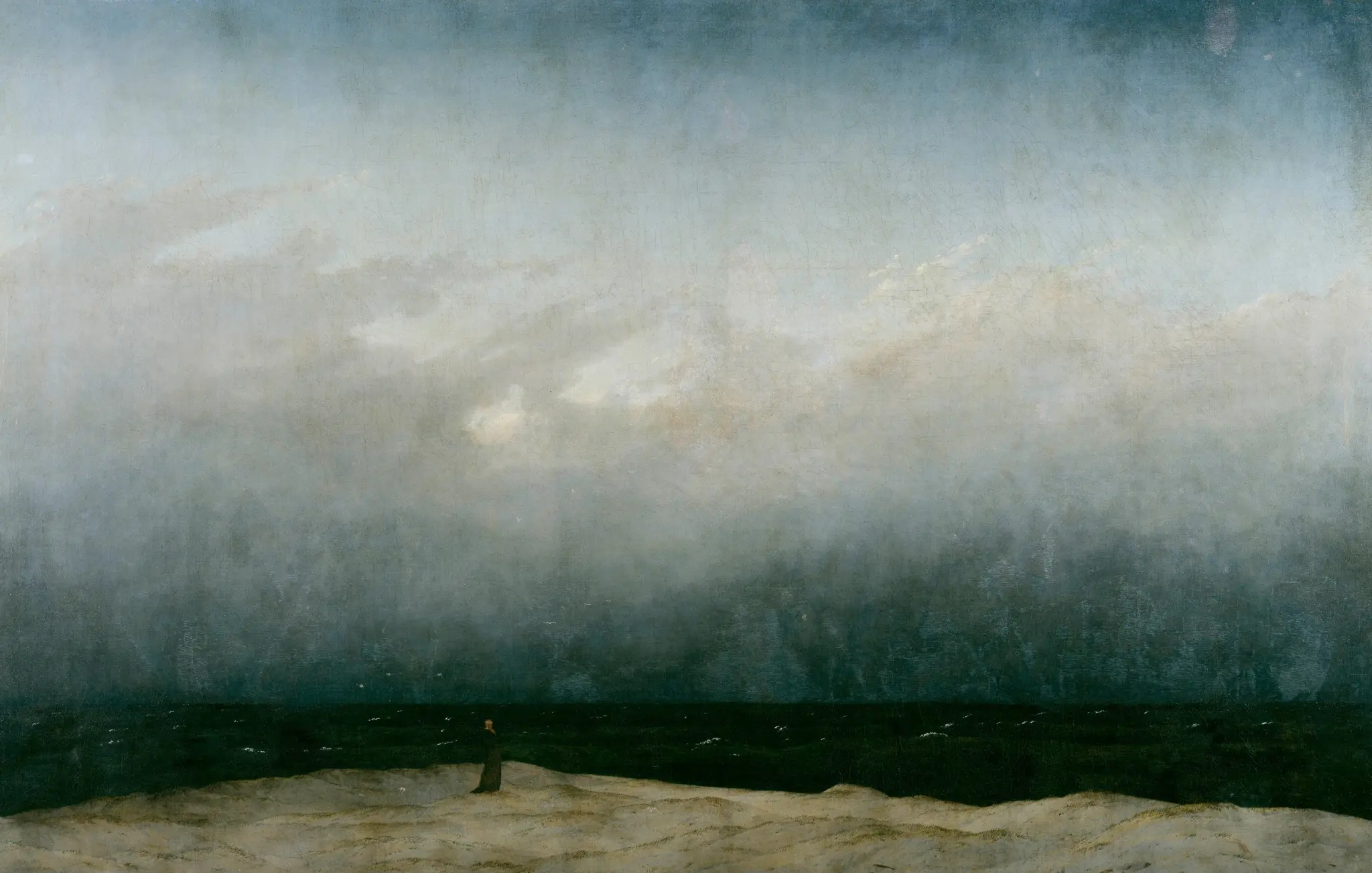 caspar david friedrich, the monk by the sea, 1808 1810