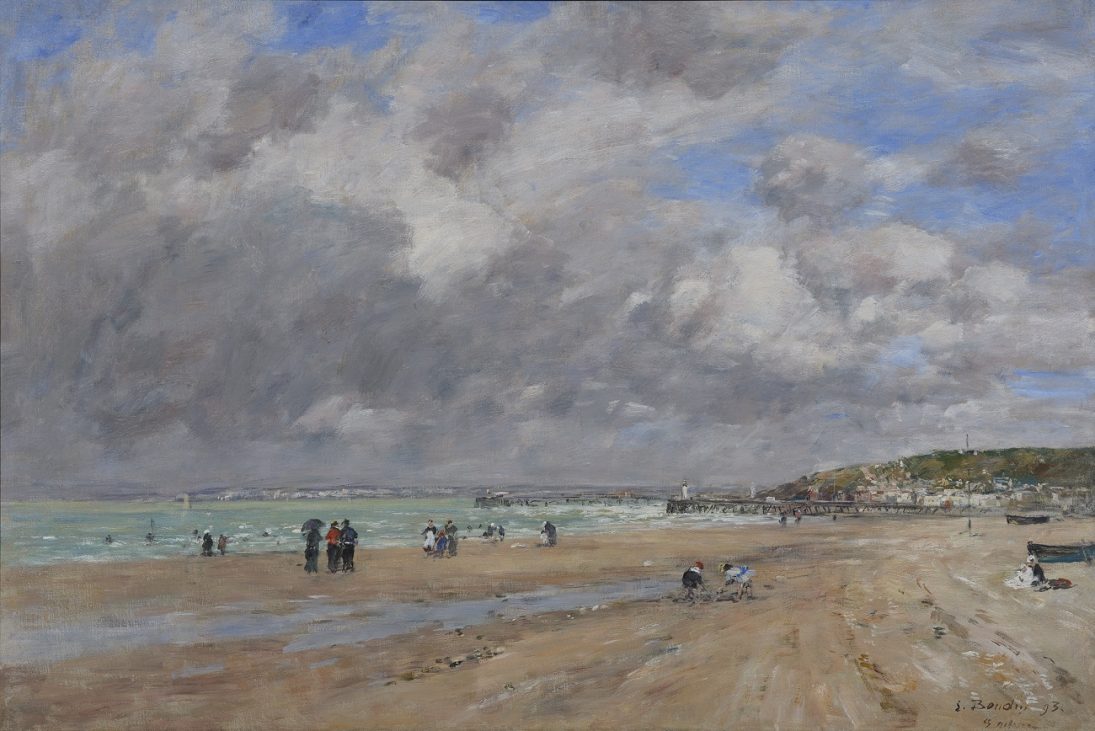 eugène boudin, la plage de deauville, 1893