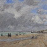 eugène boudin, la plage de deauville, 1893