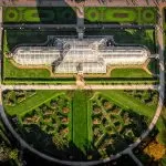 aerial,view,of,old,glasshouse,in,the,botanic,garden,,london