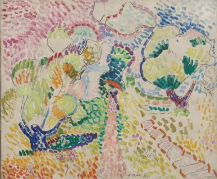 olive grove in collioure, matisse, van gogh museum