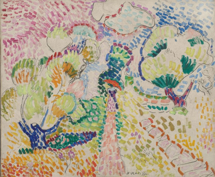 olive grove in collioure, matisse, van gogh museum