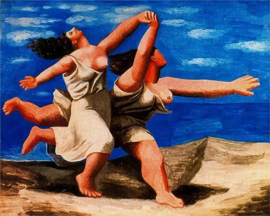 pablo picasso, two women running on the beach (the race), 1922
