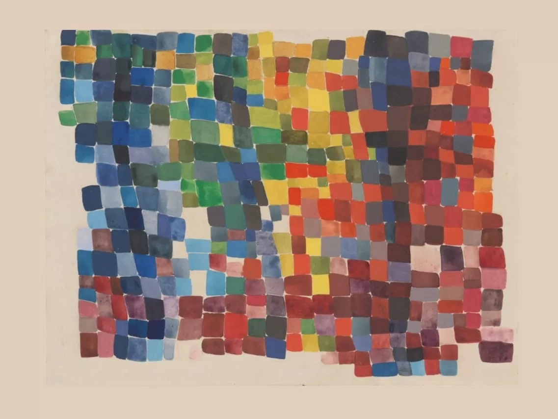 sophie taeuber arp, 1920, composition en taches quadrangulaires