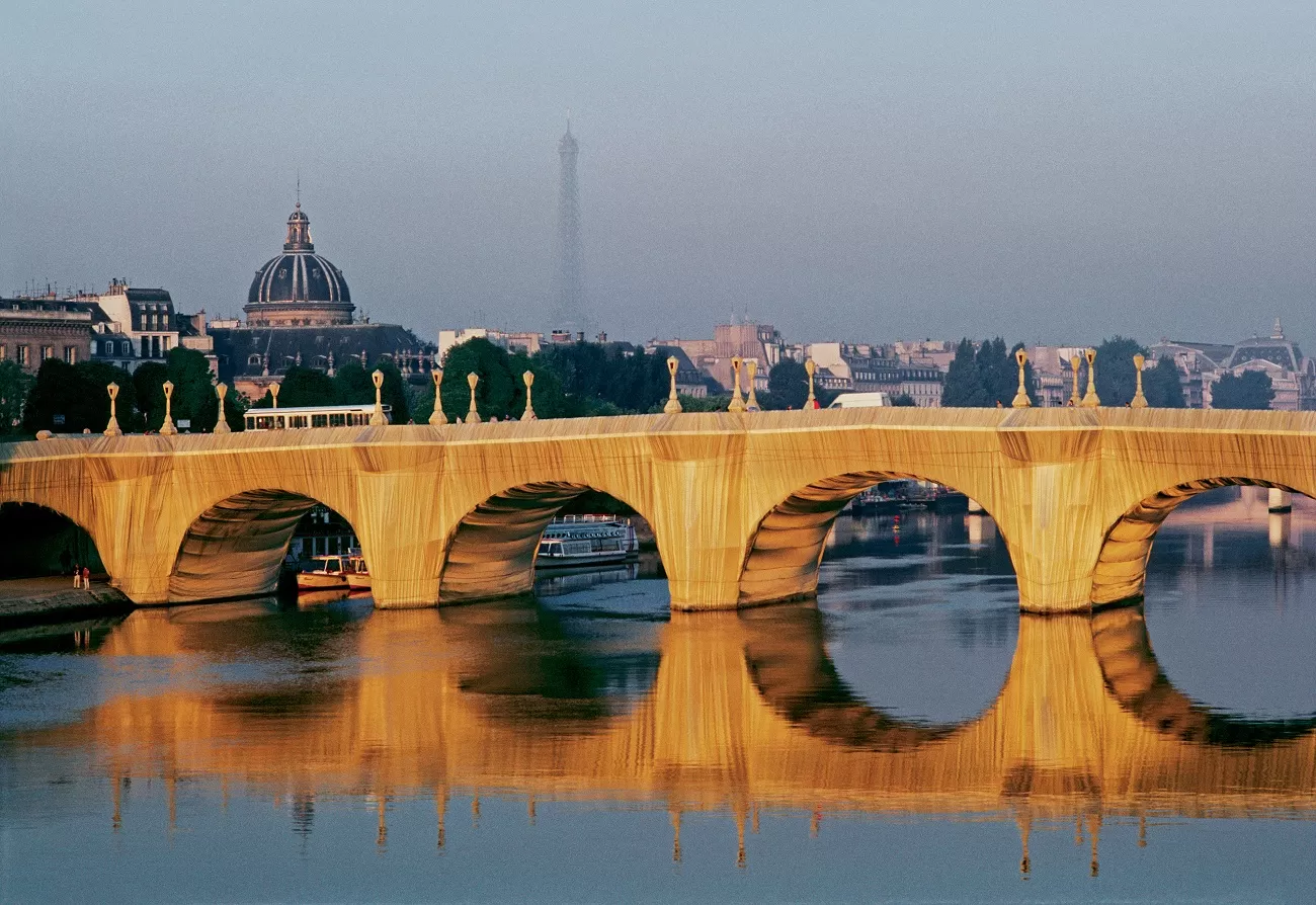 the pont neuf wrapped, christo et jeanne claude, foto wolfgang volz
