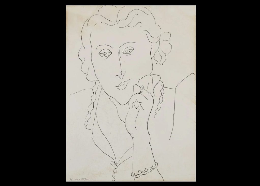 henri matisse, portrait de femme accoudée (1937), bonhams