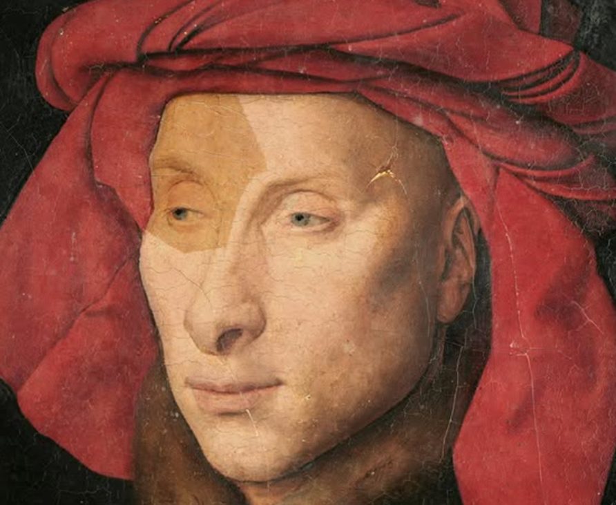 jan van eyck, bildnis eines mannes mit rotem chaperon; fotonachweis staatliche museen zu berlin, gemäldegalerie