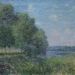 lacma alfred sisley, river view, 1889