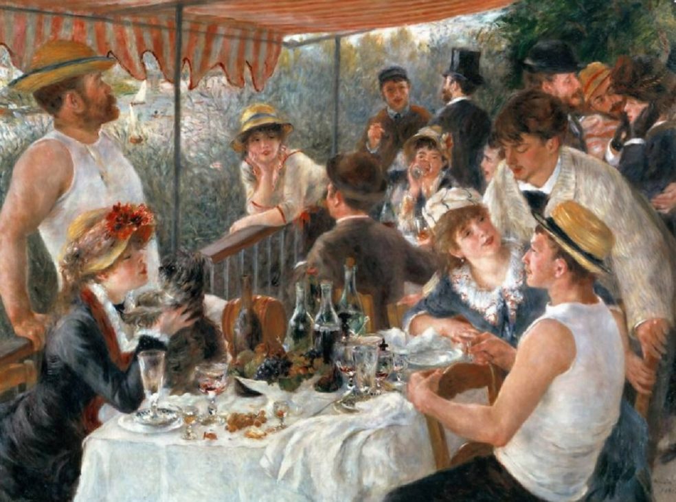 luncheon of the boating party auguste renoir