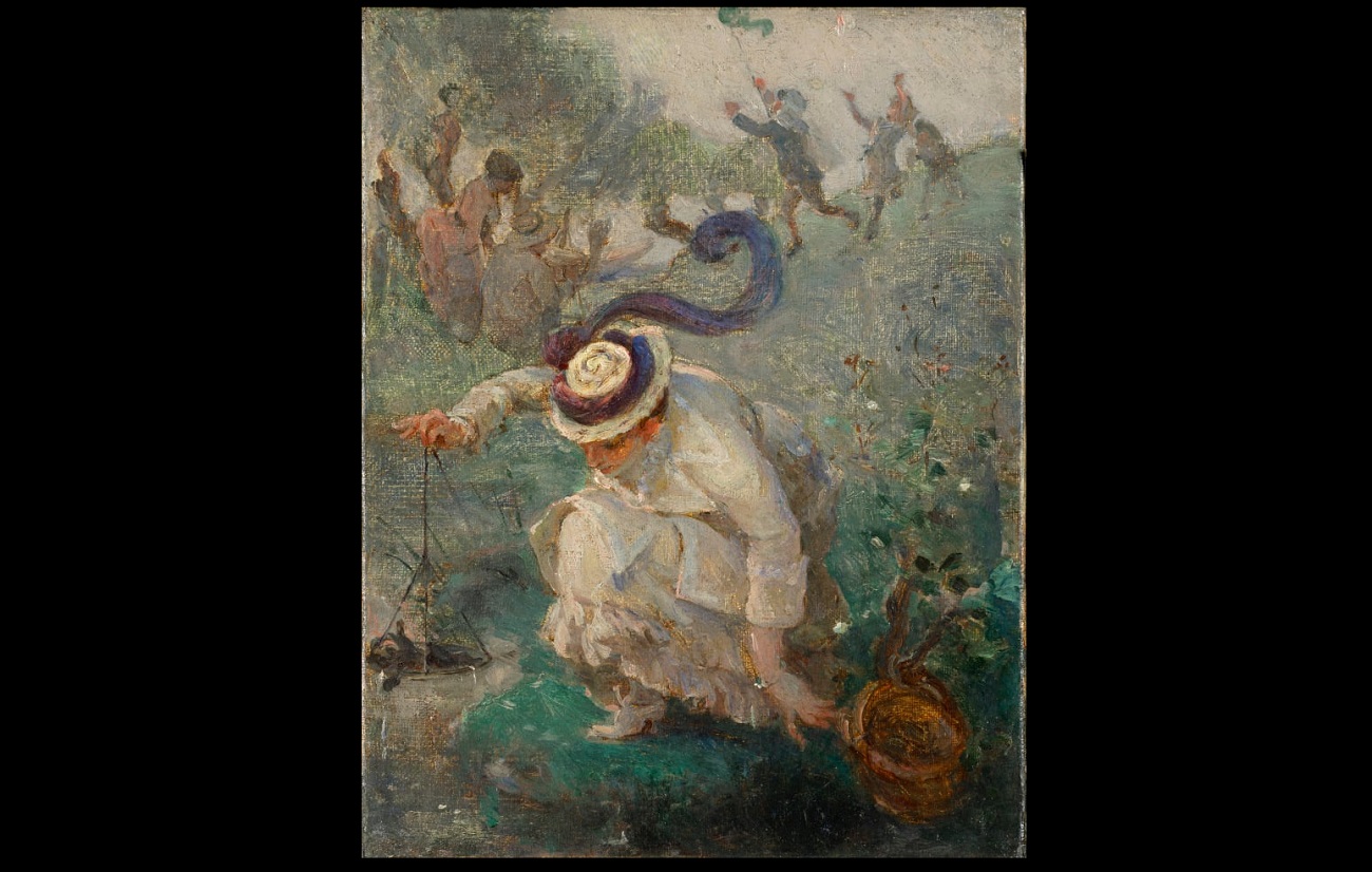 marie bracquemond, la pêche aux écrevisses, walker art gallery