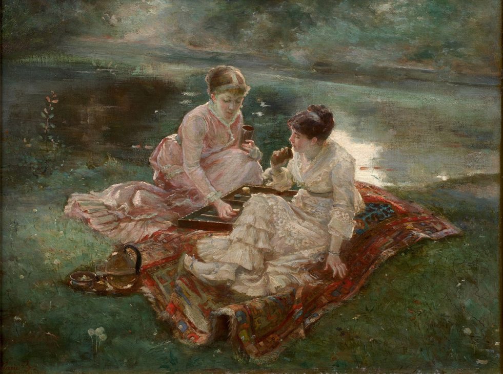 marie bracquemond les joueuses de jacquet