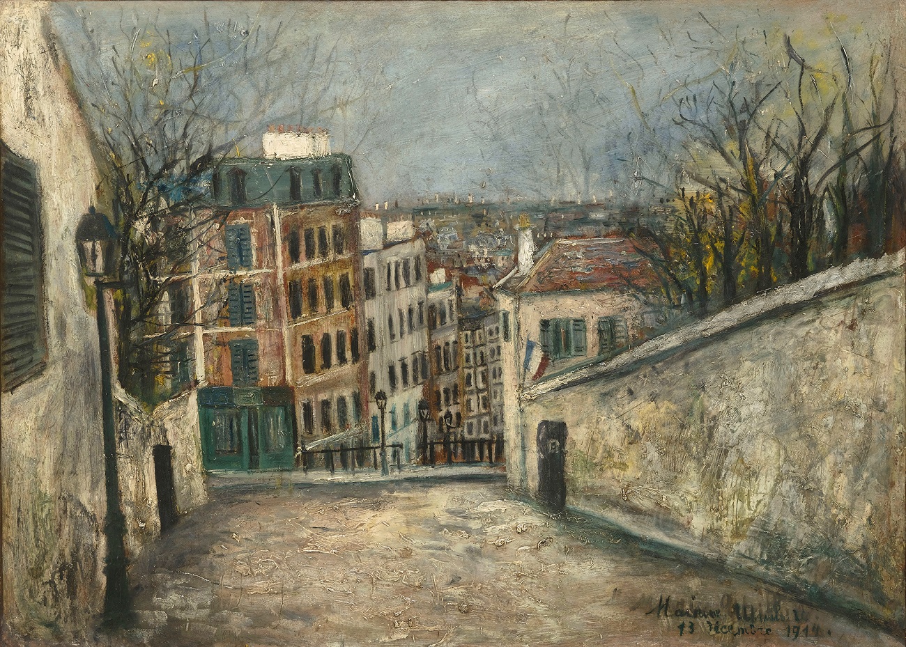 maurice utrillo, rue du mont cenis, 1914