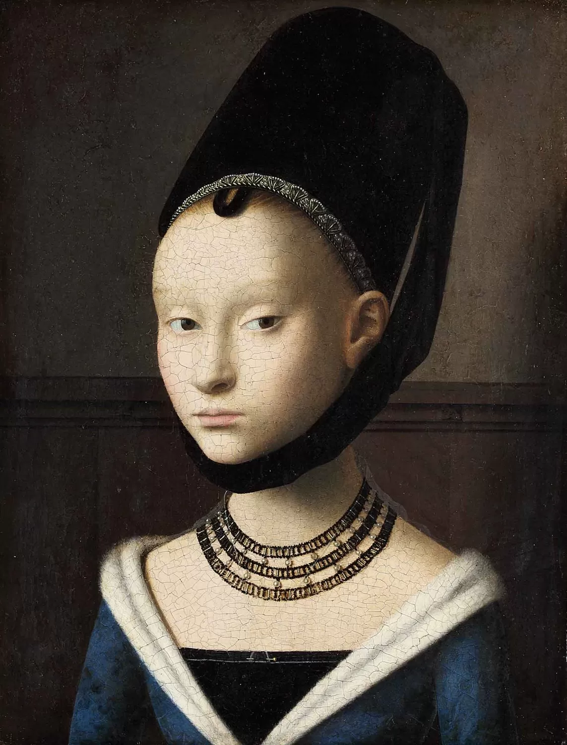 petrus christus, portrait of a youg lady, 1470, gemaeldegalerie
